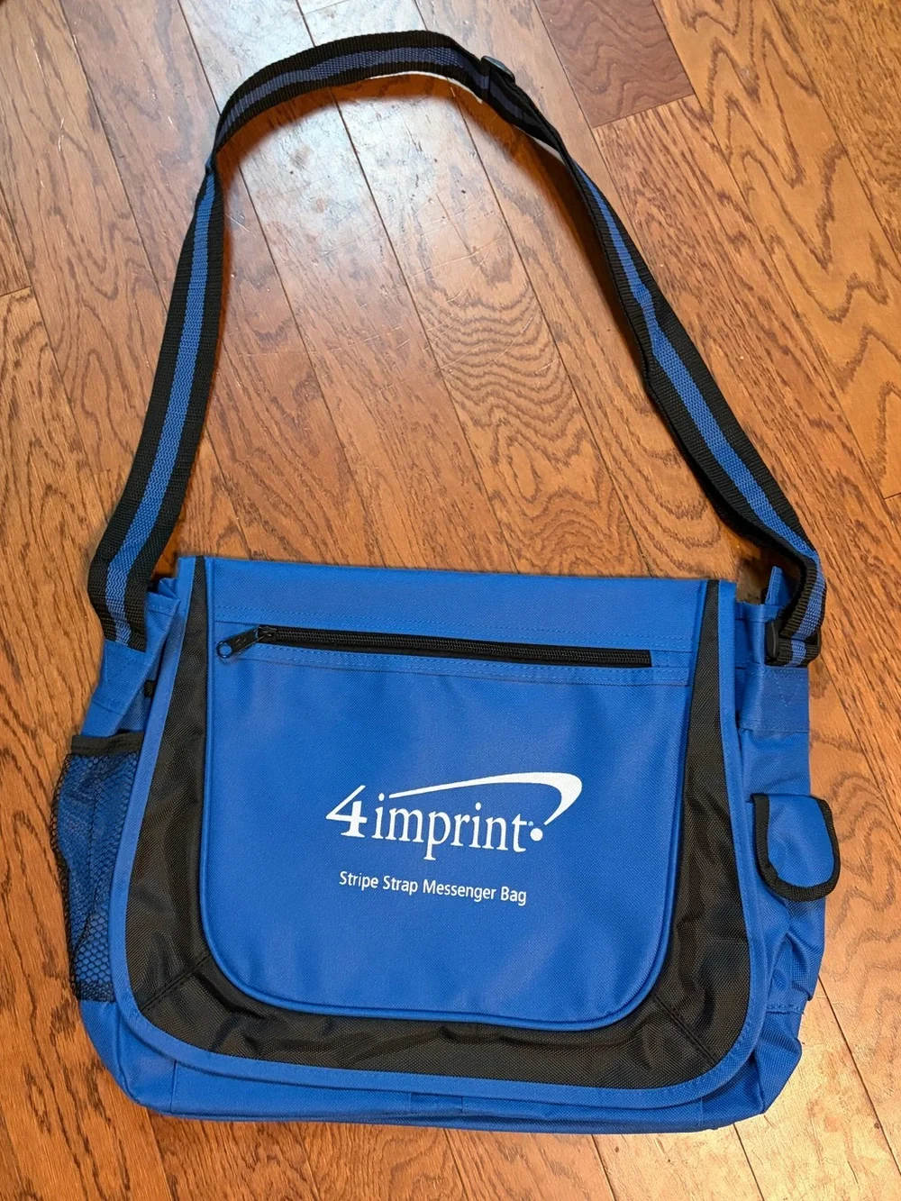 Royal Blue Large Multi Pocket Messenger Laptop Bag
